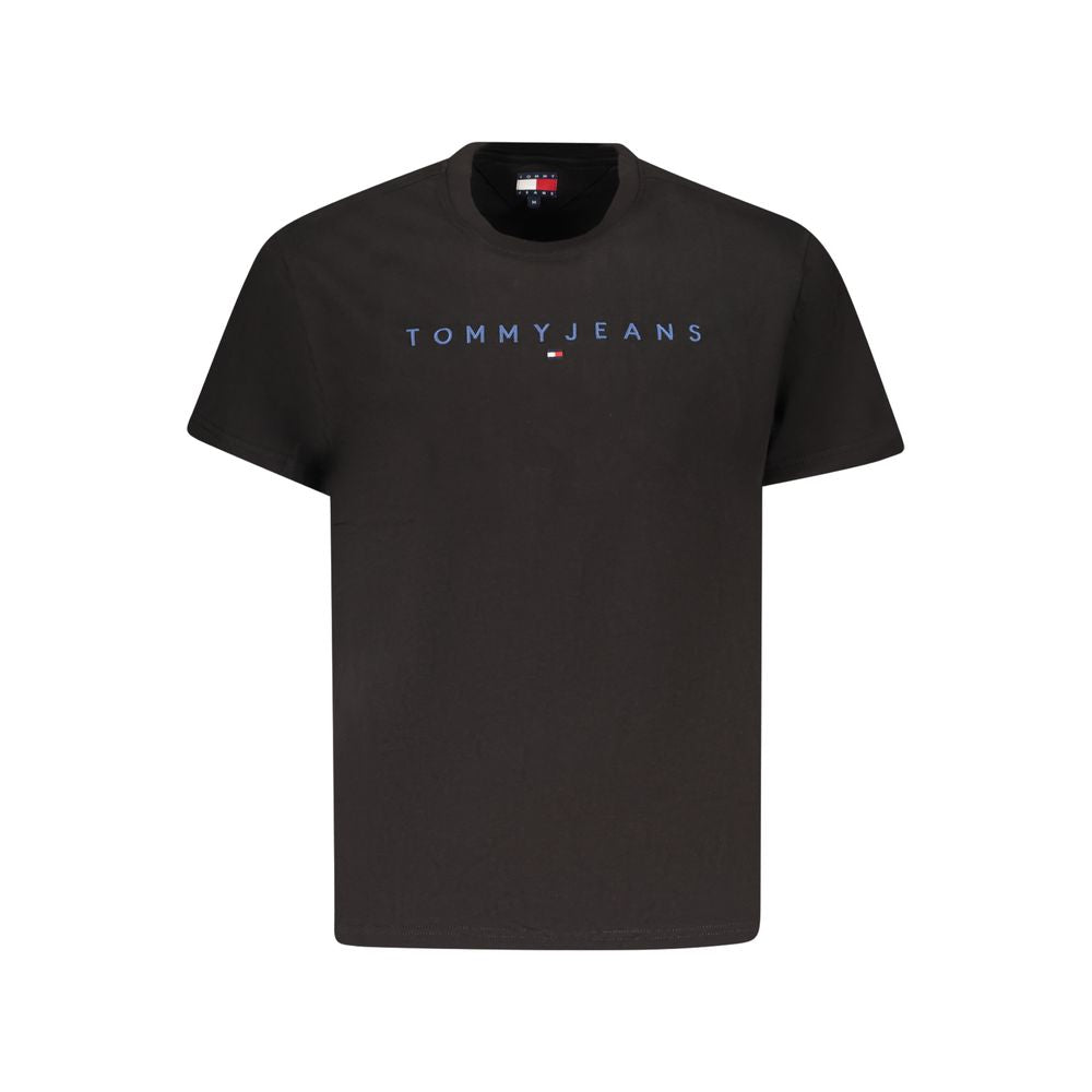 Tommy Hilfiger Schwarzes T-Shirt aus Baumwolle