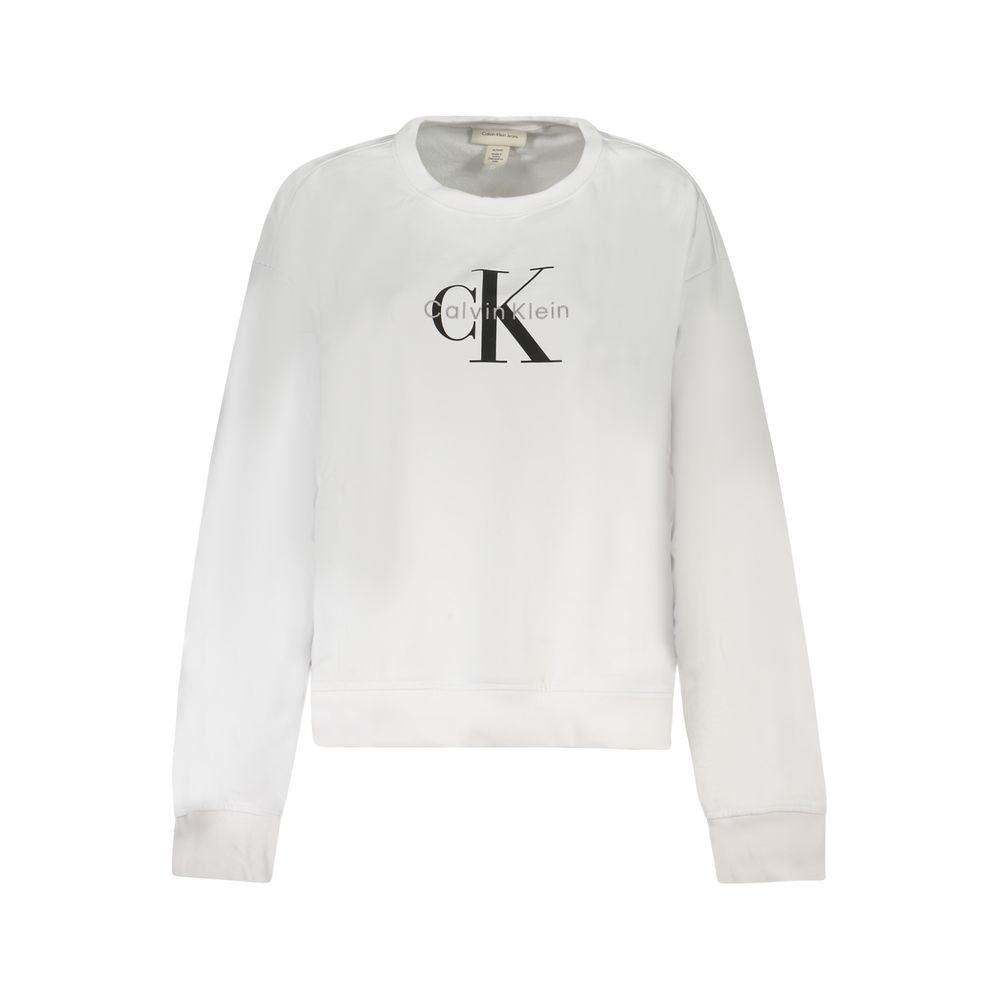 Calvin Klein Weißer Baumwollpullover