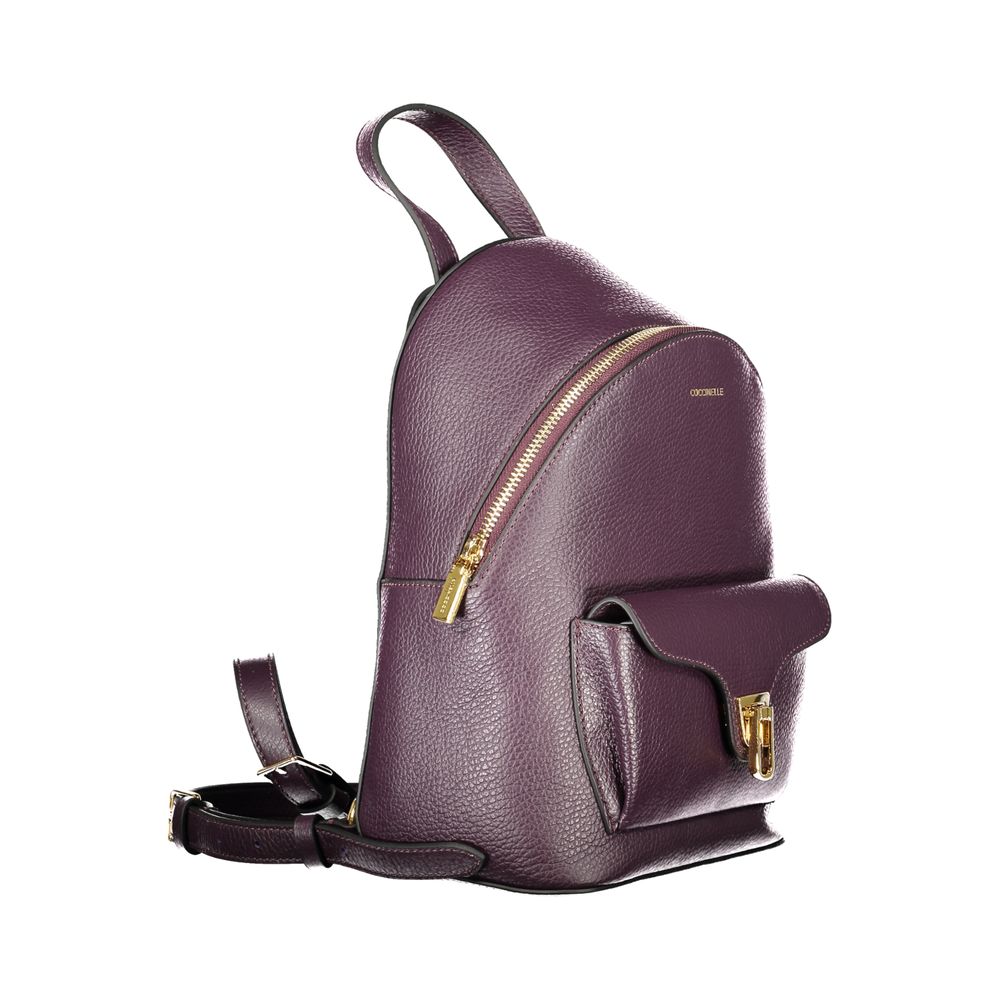 Coccinelle Lila Lederrucksack
