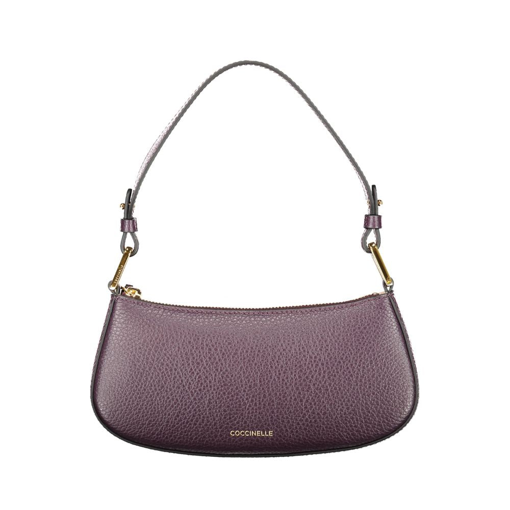 Coccinelle Lila Lederhandtasche