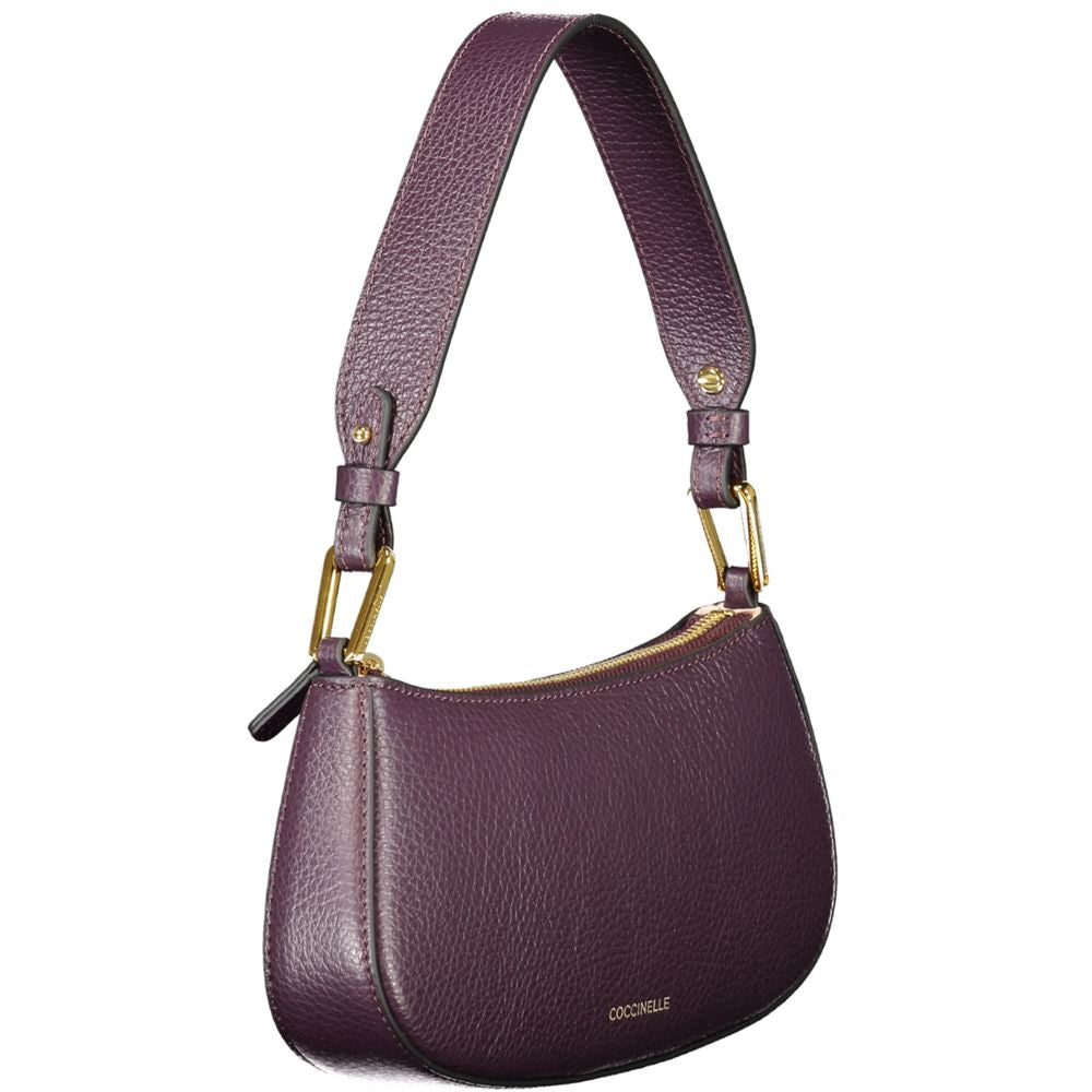 Coccinelle Lila Lederhandtasche