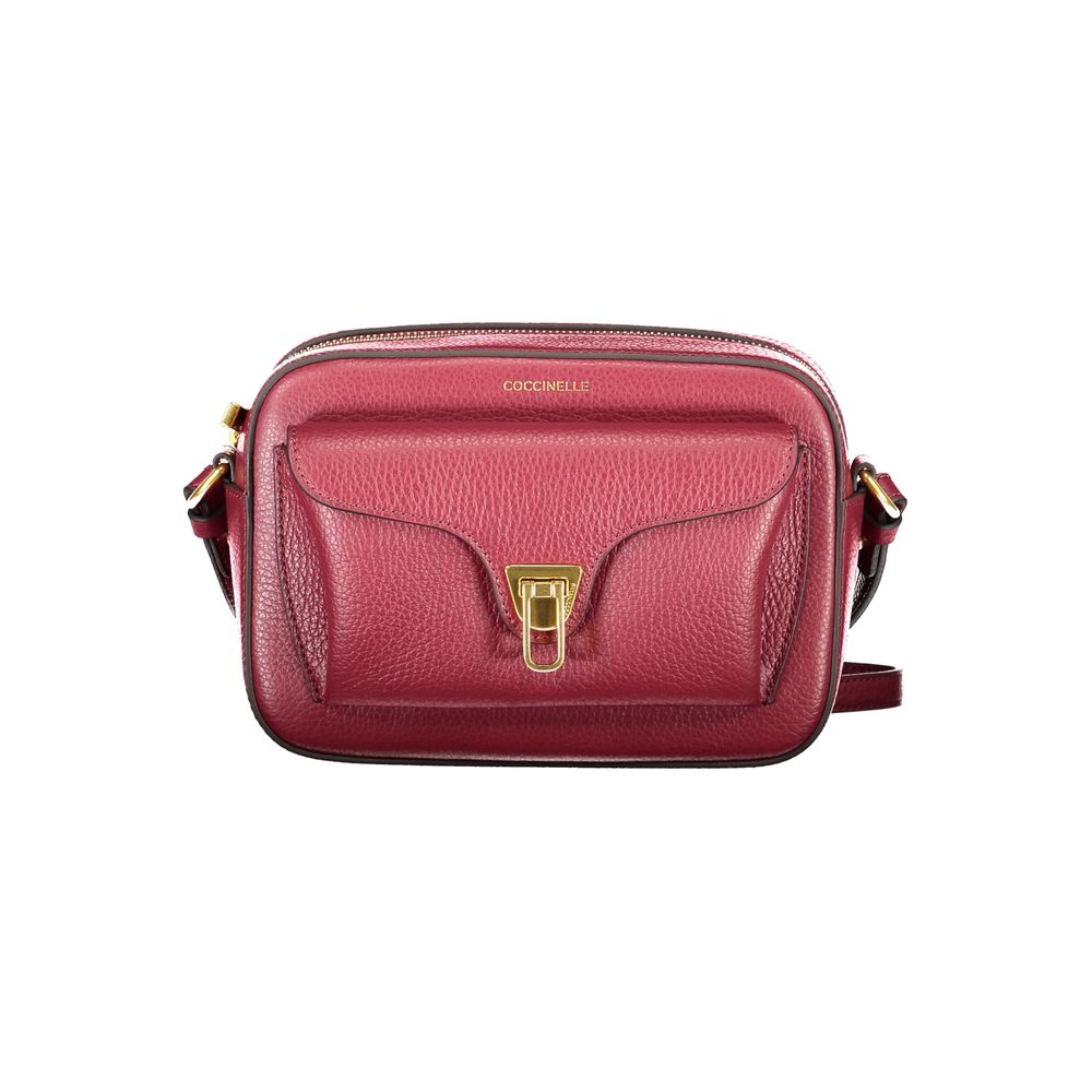 Coccinelle Lila Lederhandtasche