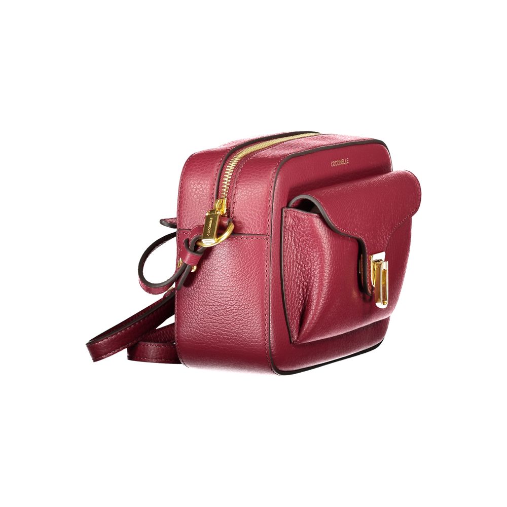 Coccinelle Lila Lederhandtasche