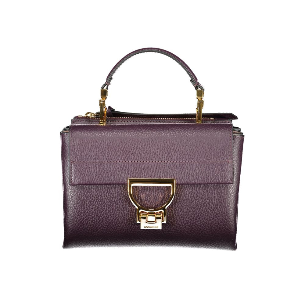 Coccinelle Lila Lederhandtasche