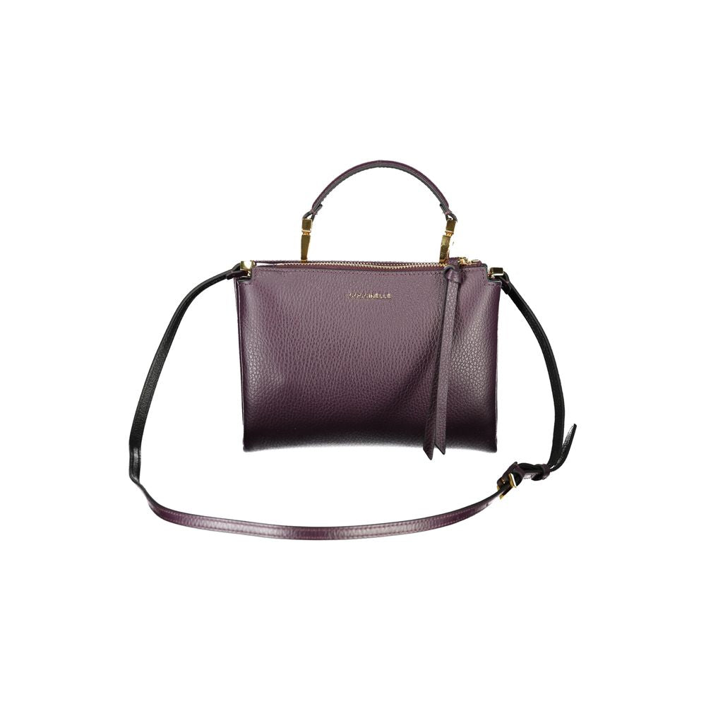 Coccinelle Lila Lederhandtasche