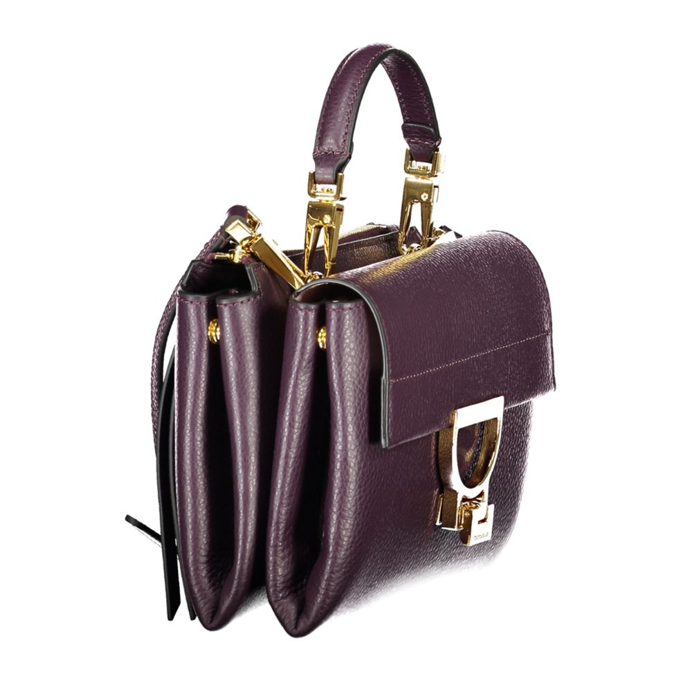 Coccinelle Lila Lederhandtasche