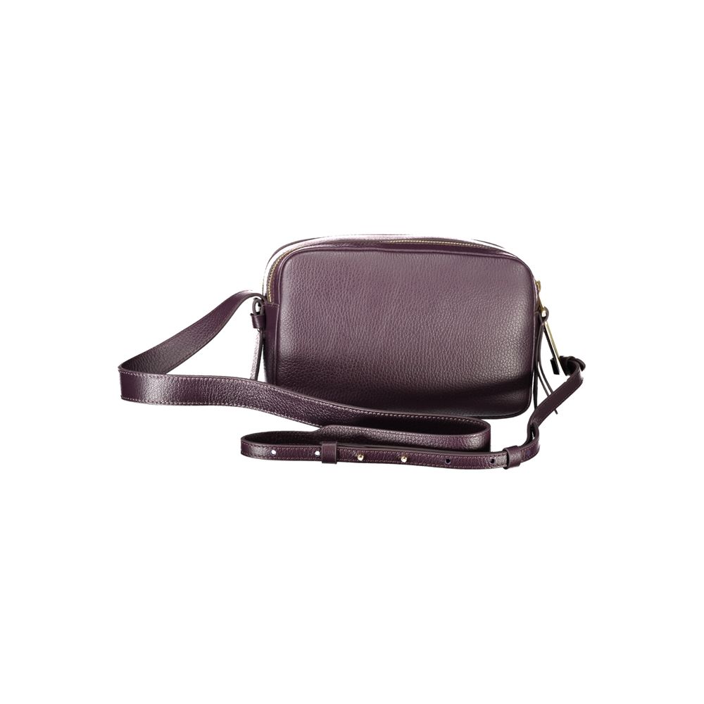 Coccinelle Lila Lederhandtasche