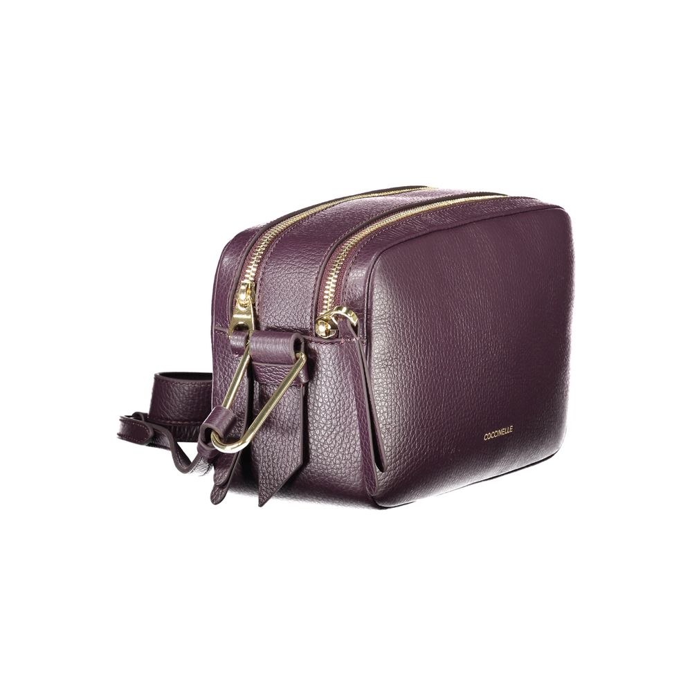 Coccinelle Lila Lederhandtasche