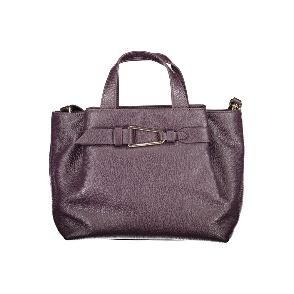 Coccinelle Lila Lederhandtasche