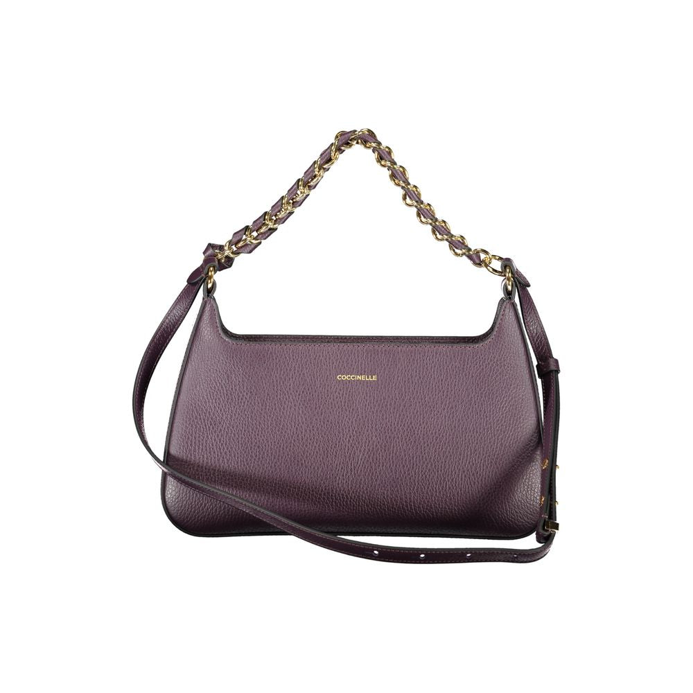 Coccinelle Lila Lederhandtasche