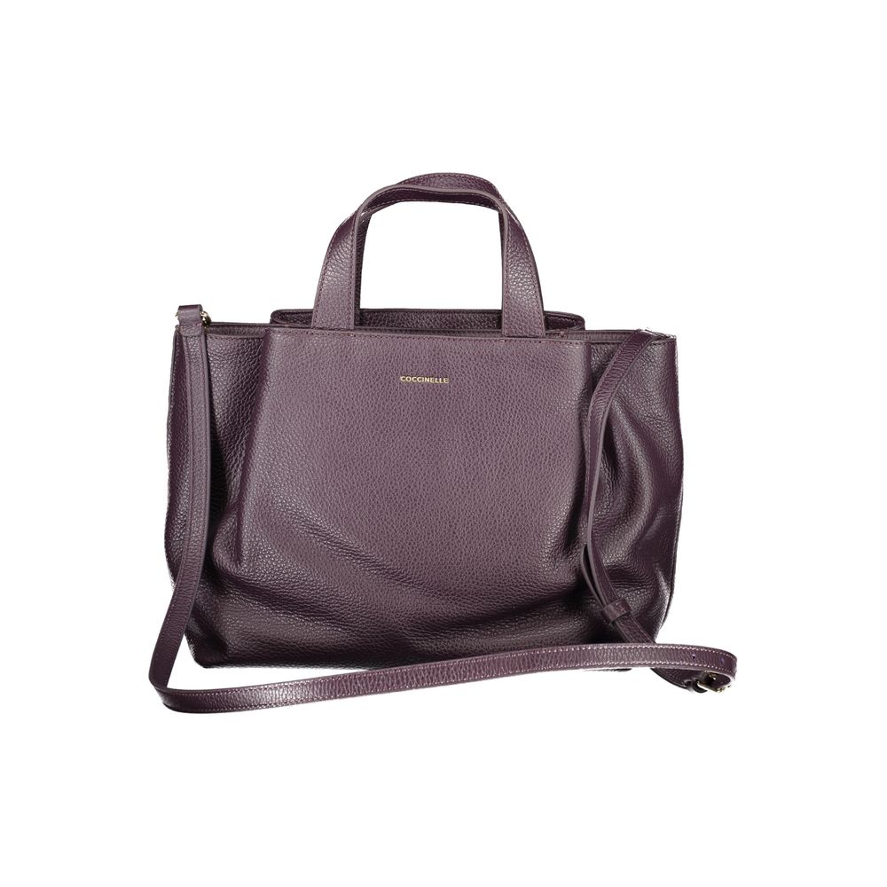 Coccinelle Lila Lederhandtasche