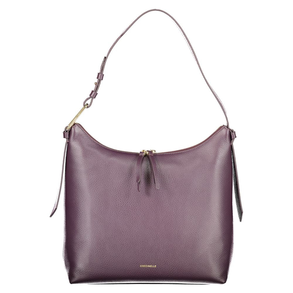 Coccinelle Lila Lederhandtasche