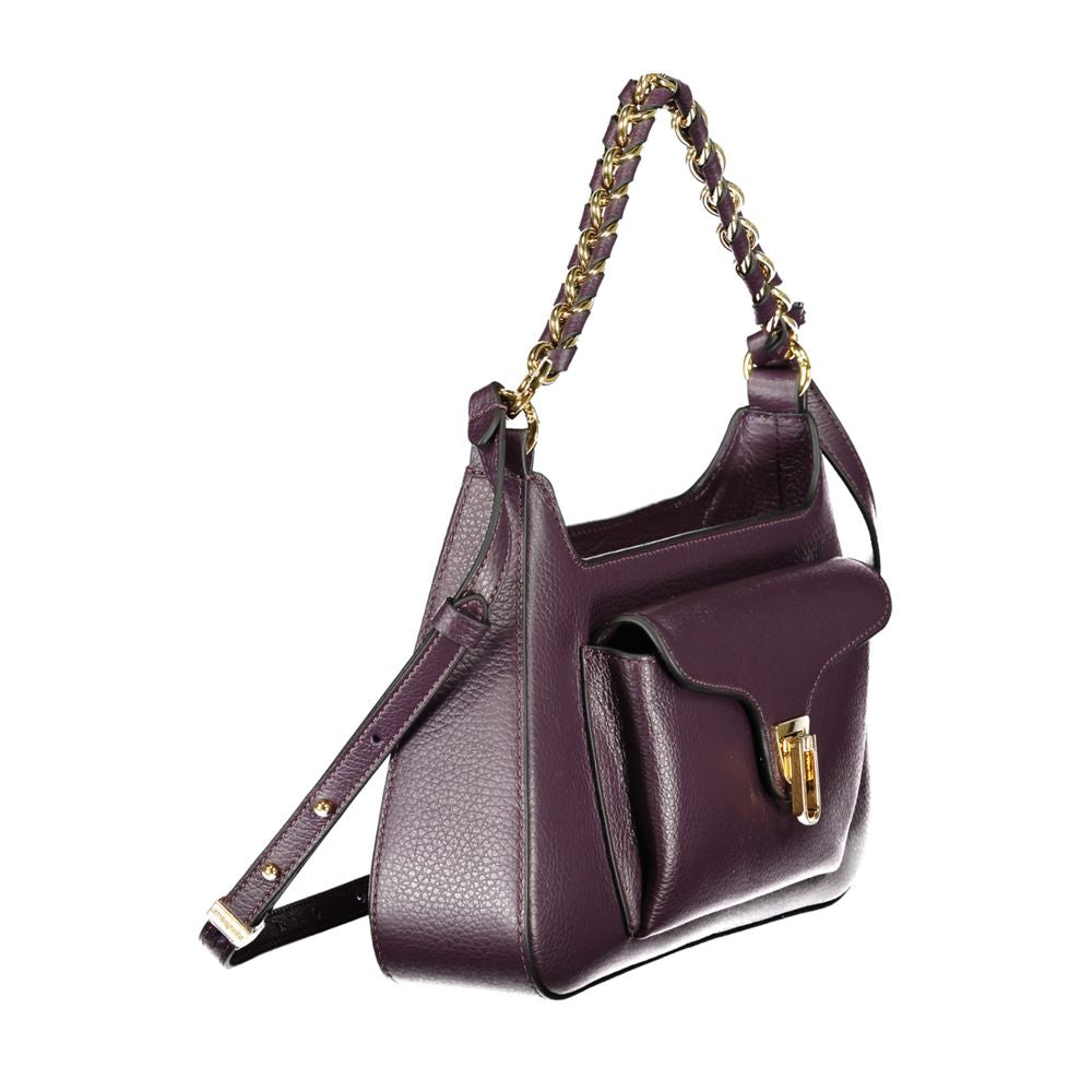 Coccinelle Lila Lederhandtasche