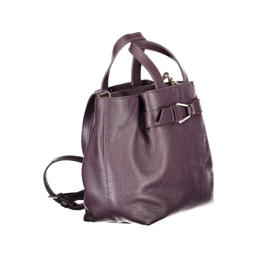 Coccinelle Lila Lederhandtasche