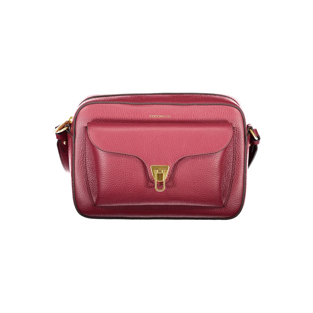 Coccinelle Lila Lederhandtasche