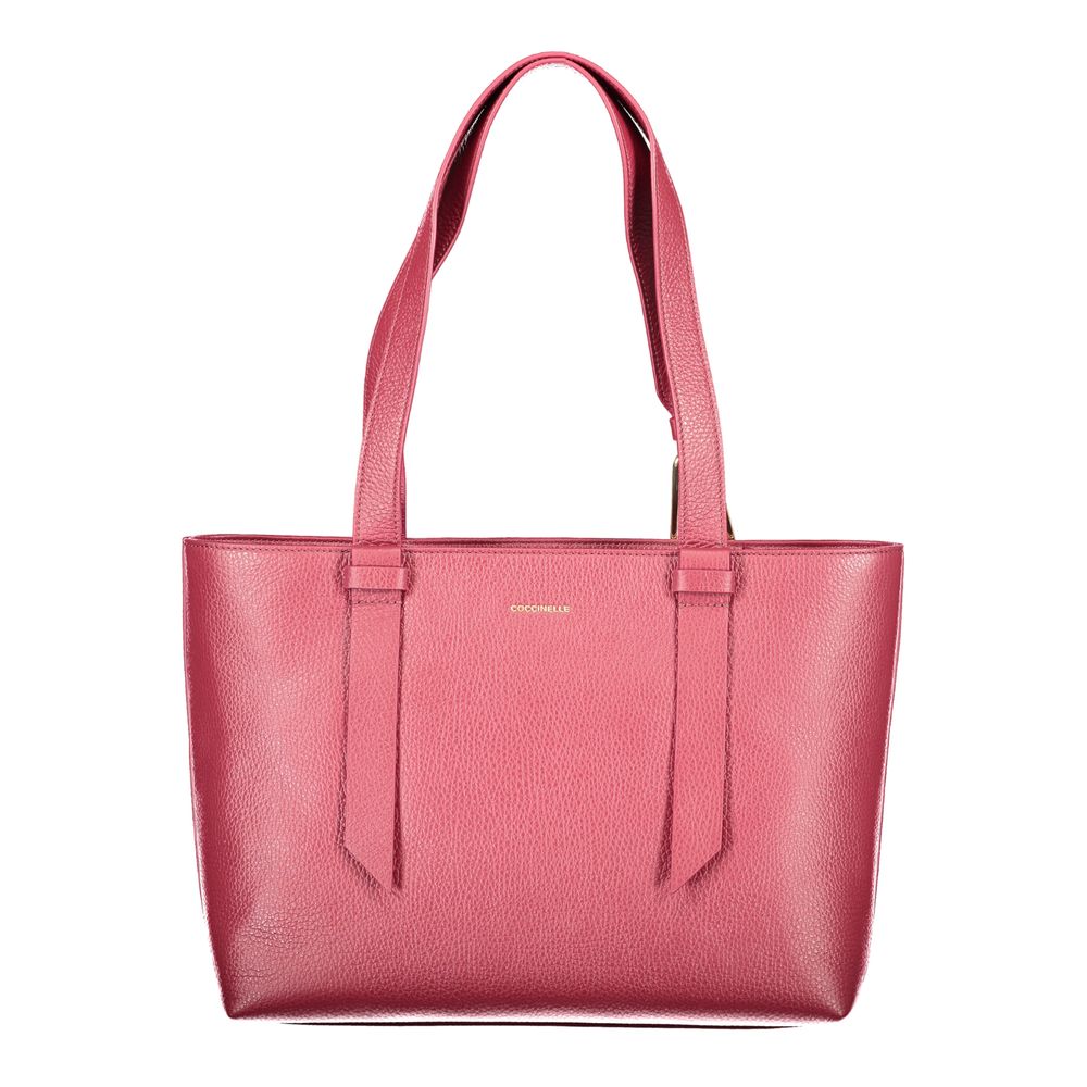 Coccinelle Lila Lederhandtasche