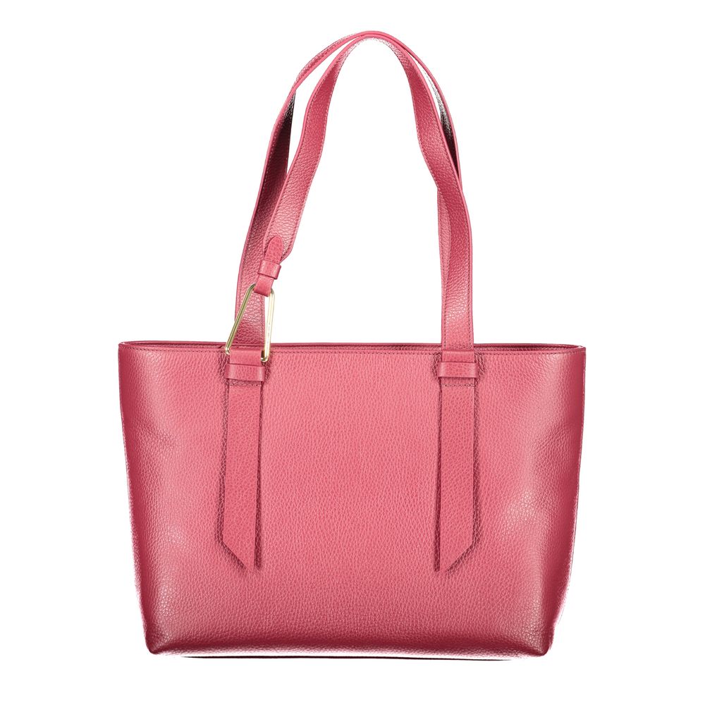 Coccinelle Lila Lederhandtasche