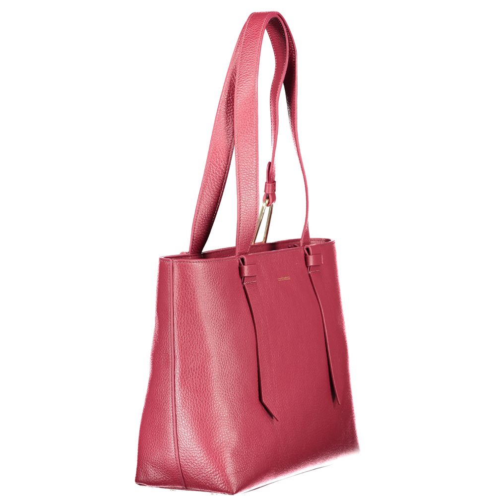 Coccinelle Lila Lederhandtasche