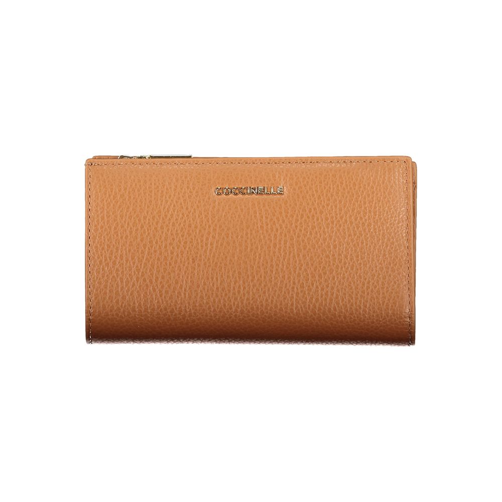 Coccinelle Braunes Leder Portemonnaie