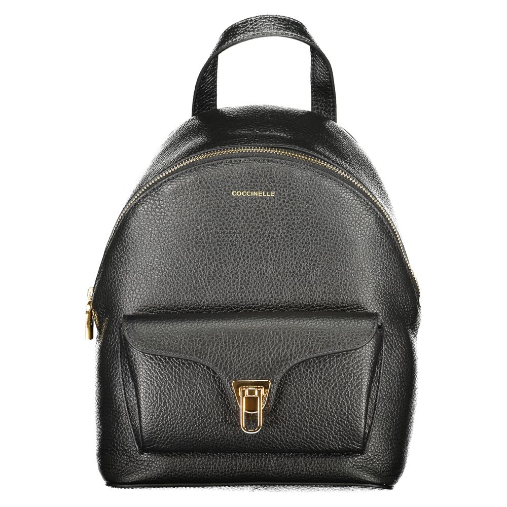Coccinelle Schwarzer Lederrucksack