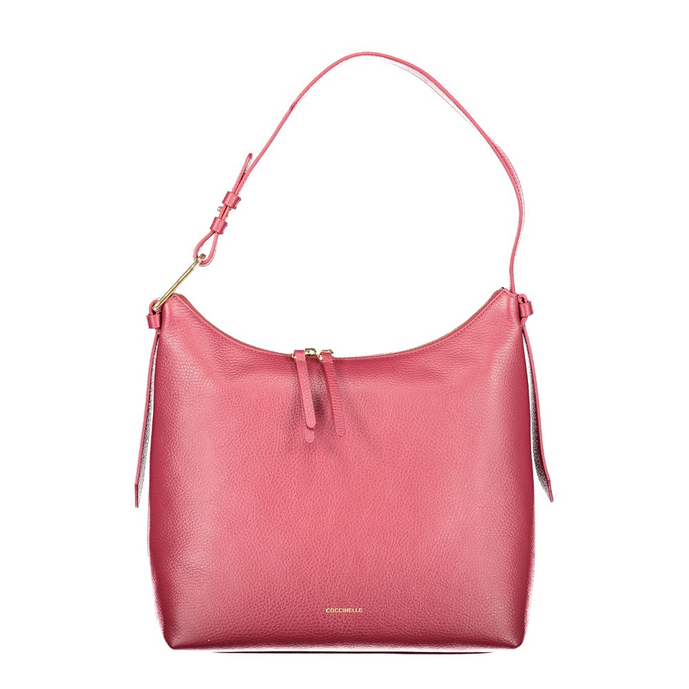 Coccinelle Lila Lederhandtasche