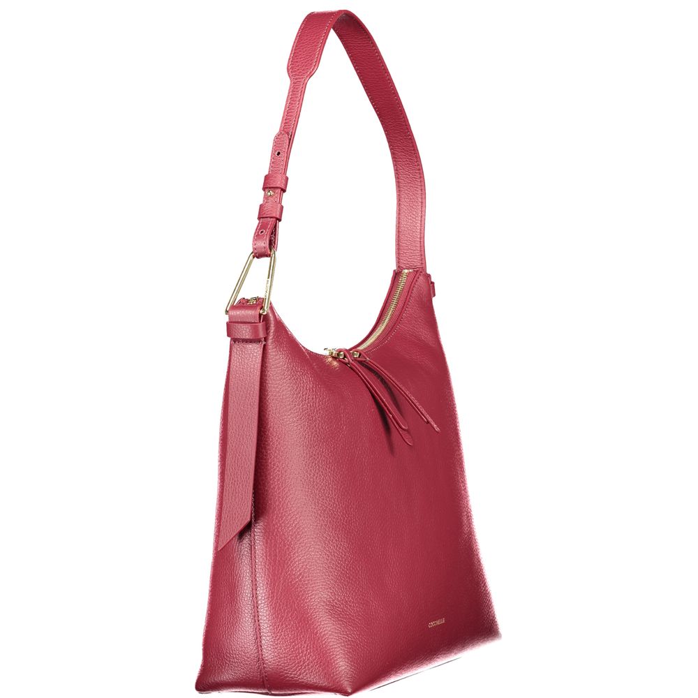 Coccinelle Lila Lederhandtasche