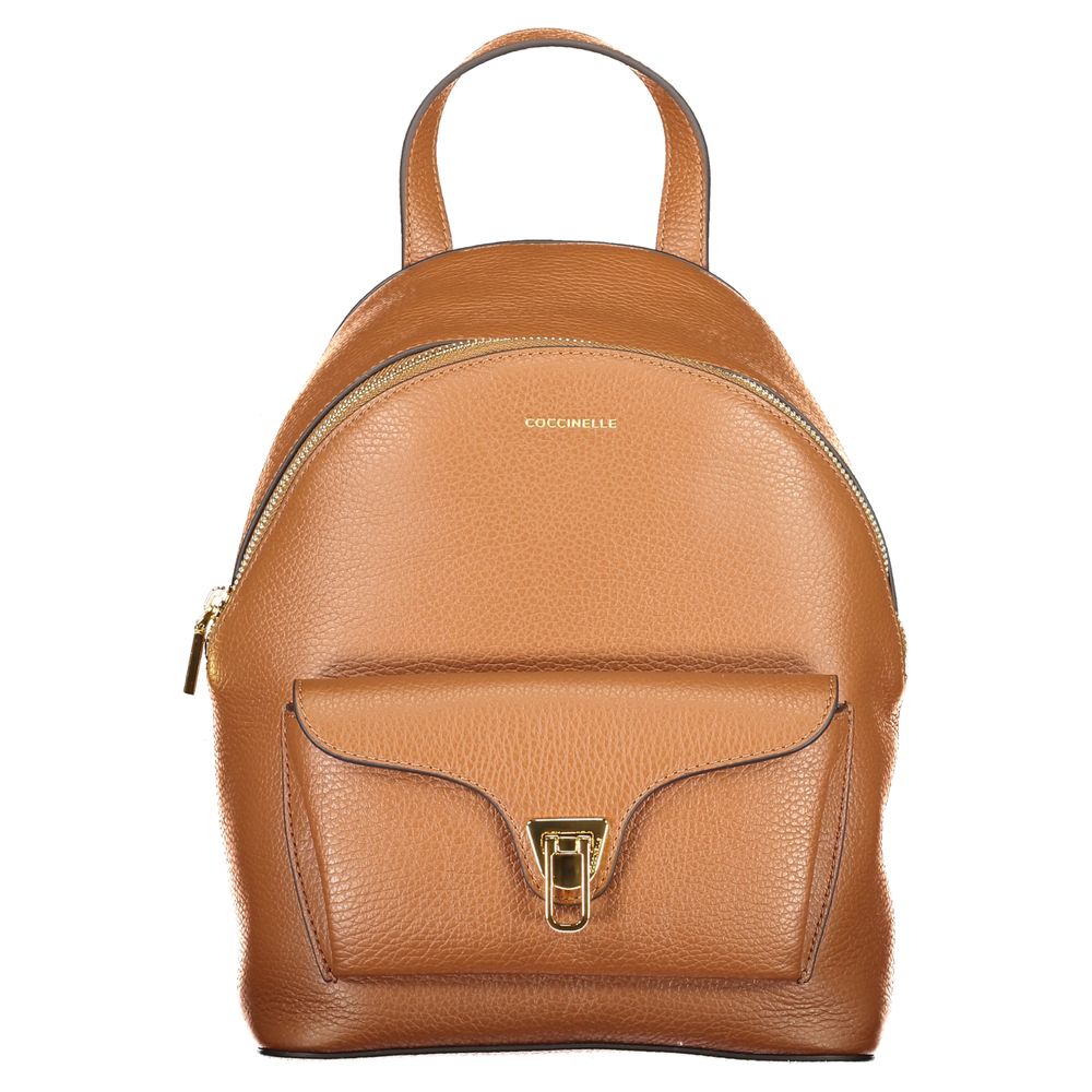 Coccinelle Brauner Lederrucksack