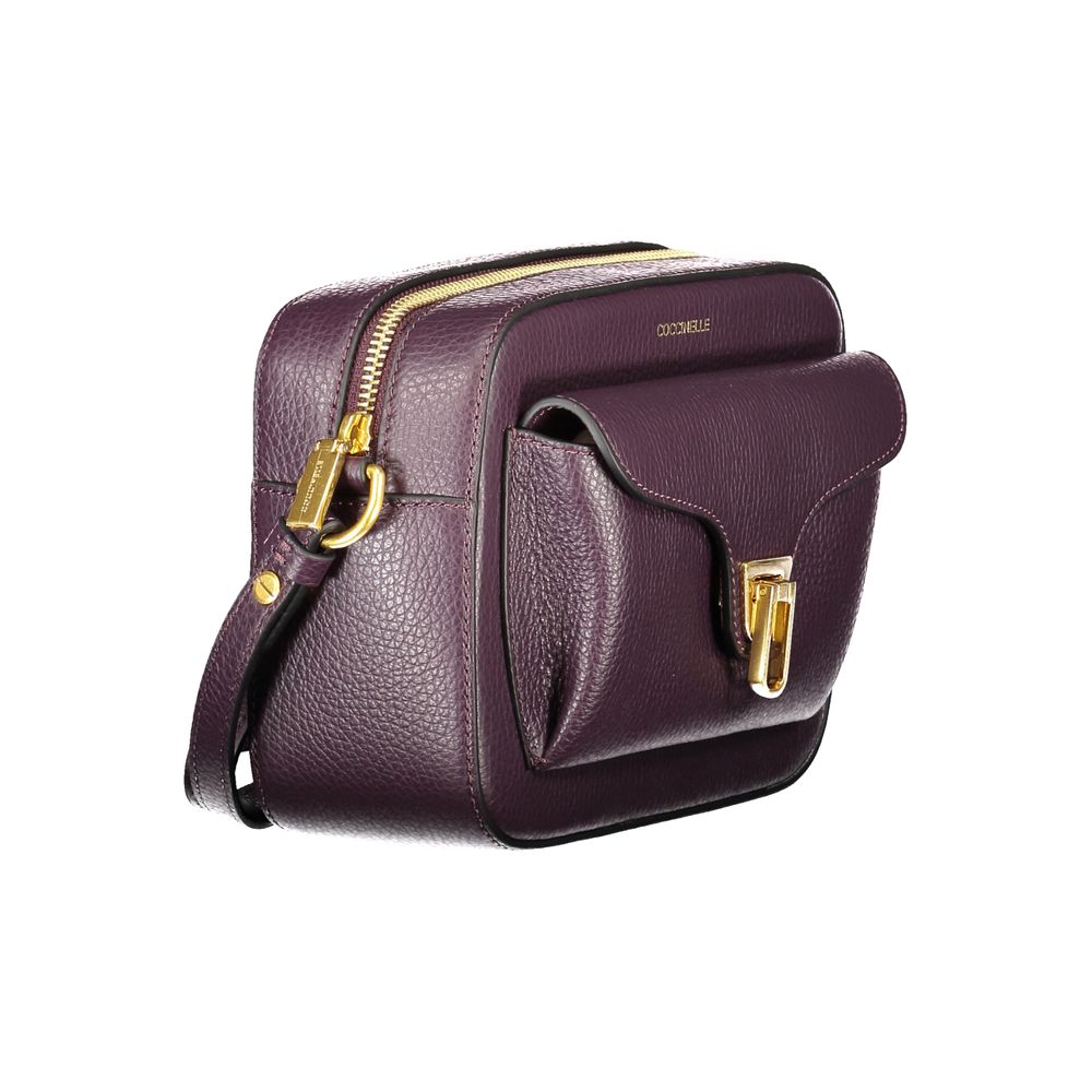Coccinelle Lila Lederhandtasche