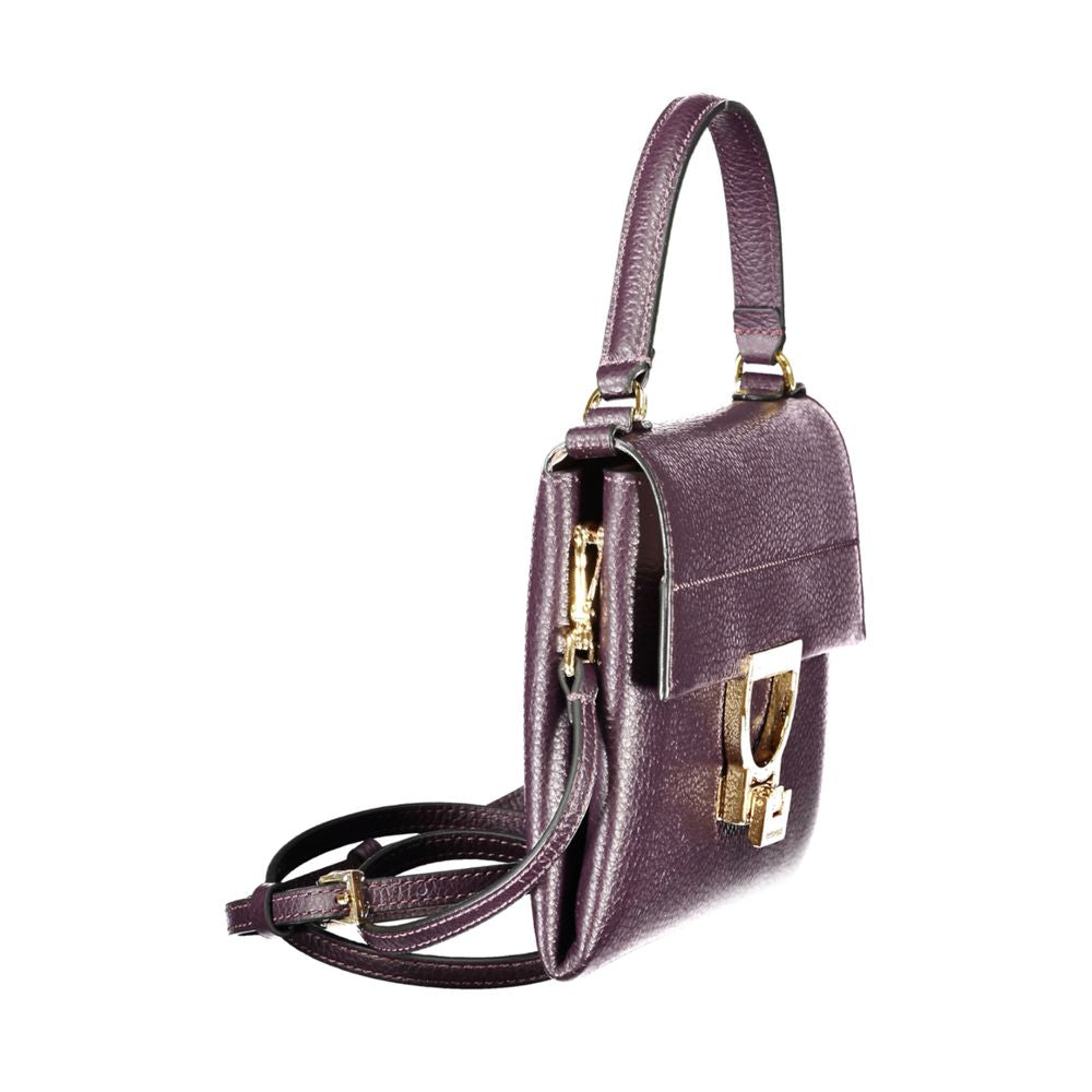 Coccinelle Lila Lederhandtasche