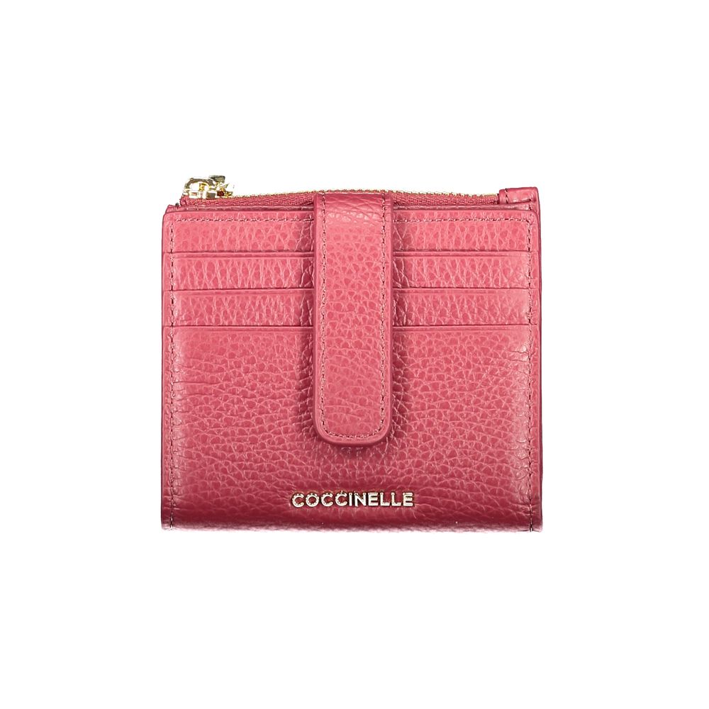 Coccinelle Lila Leder Geldbörse