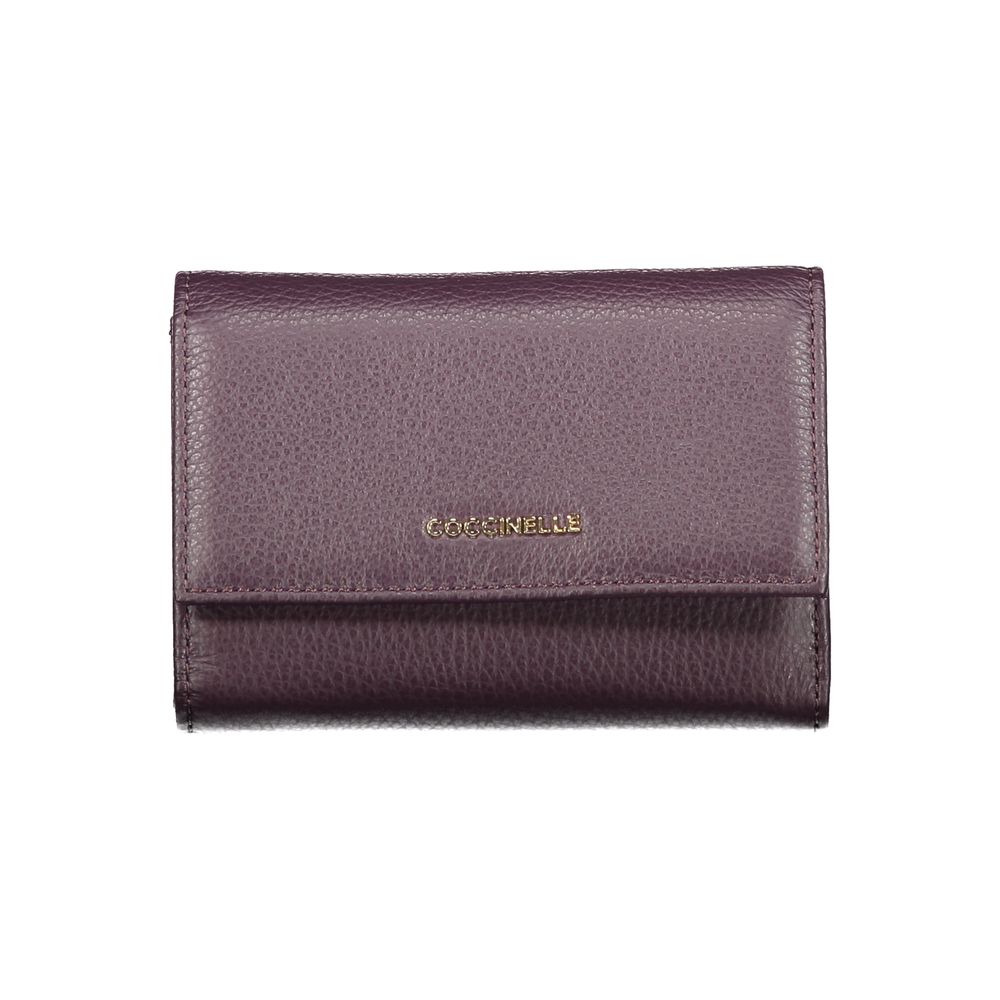 Coccinelle Lila Leder Geldbörse