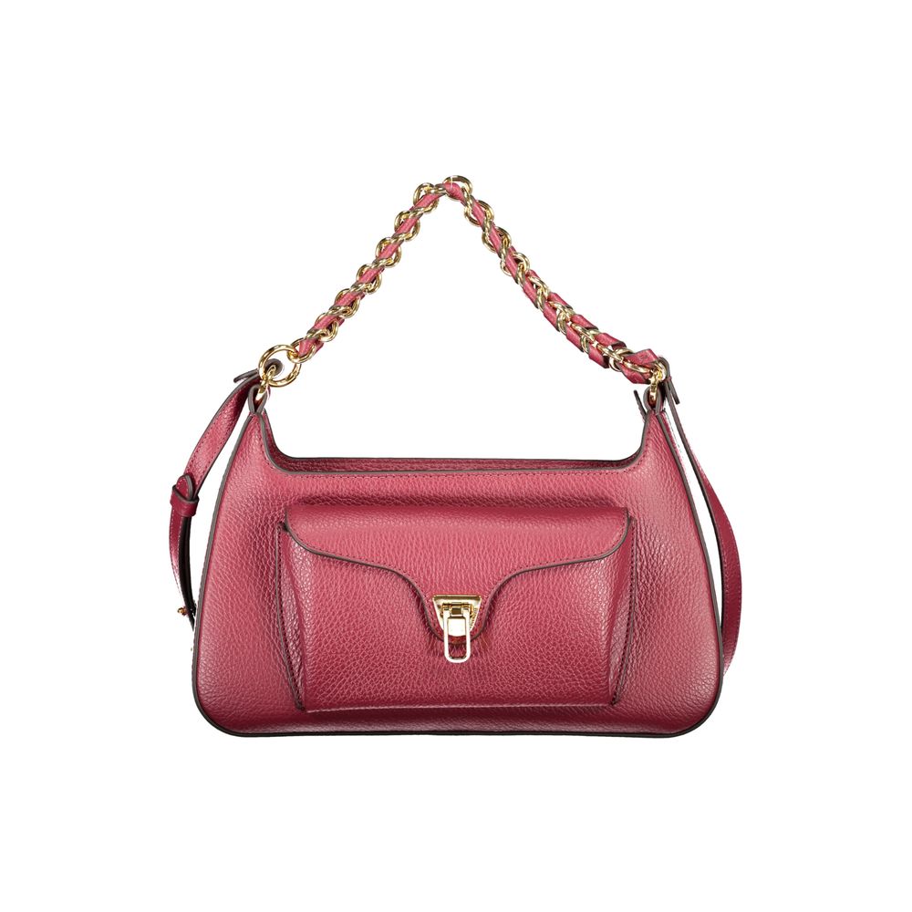 Coccinelle Lila Lederhandtasche