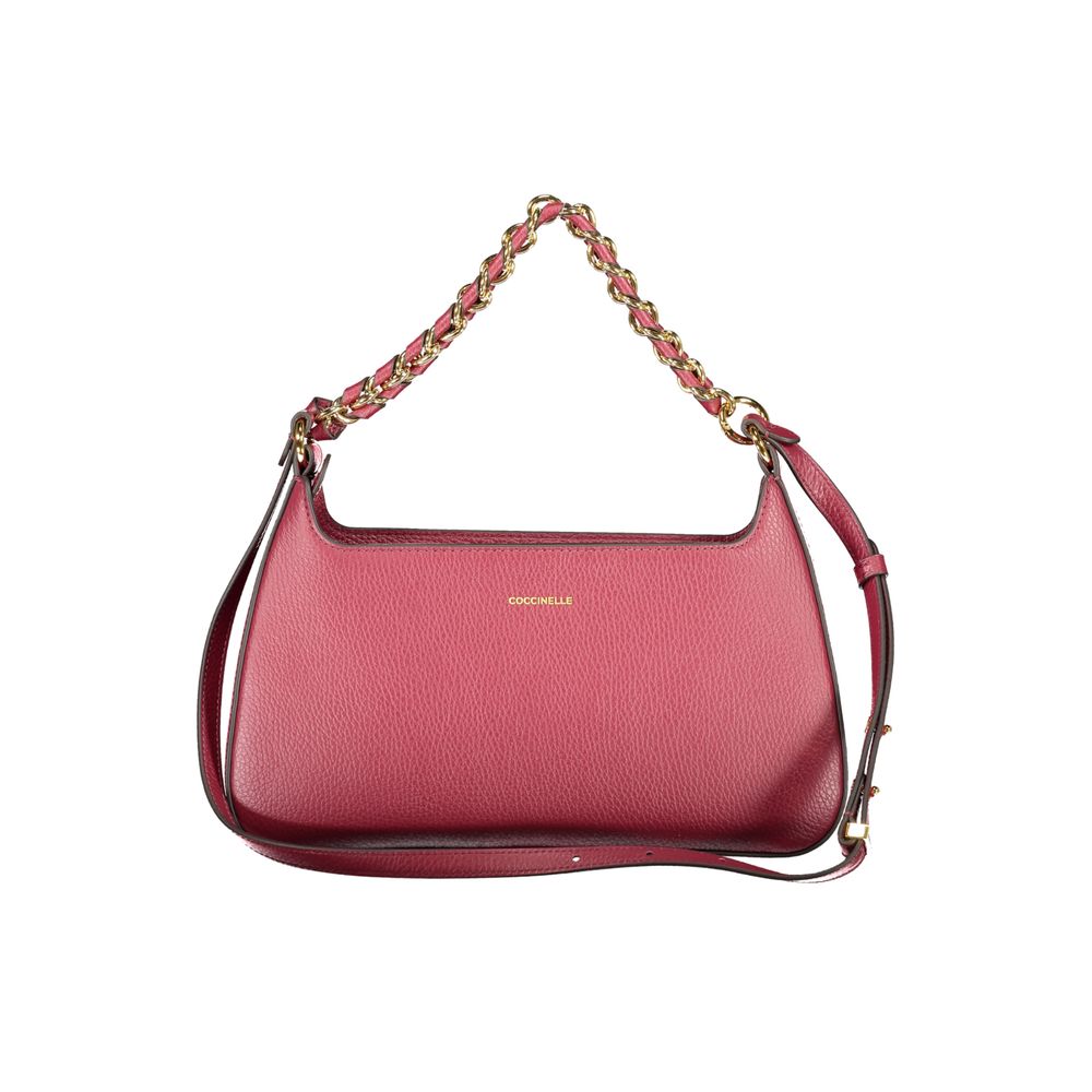 Coccinelle Lila Lederhandtasche