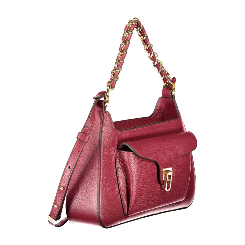 Coccinelle Lila Lederhandtasche
