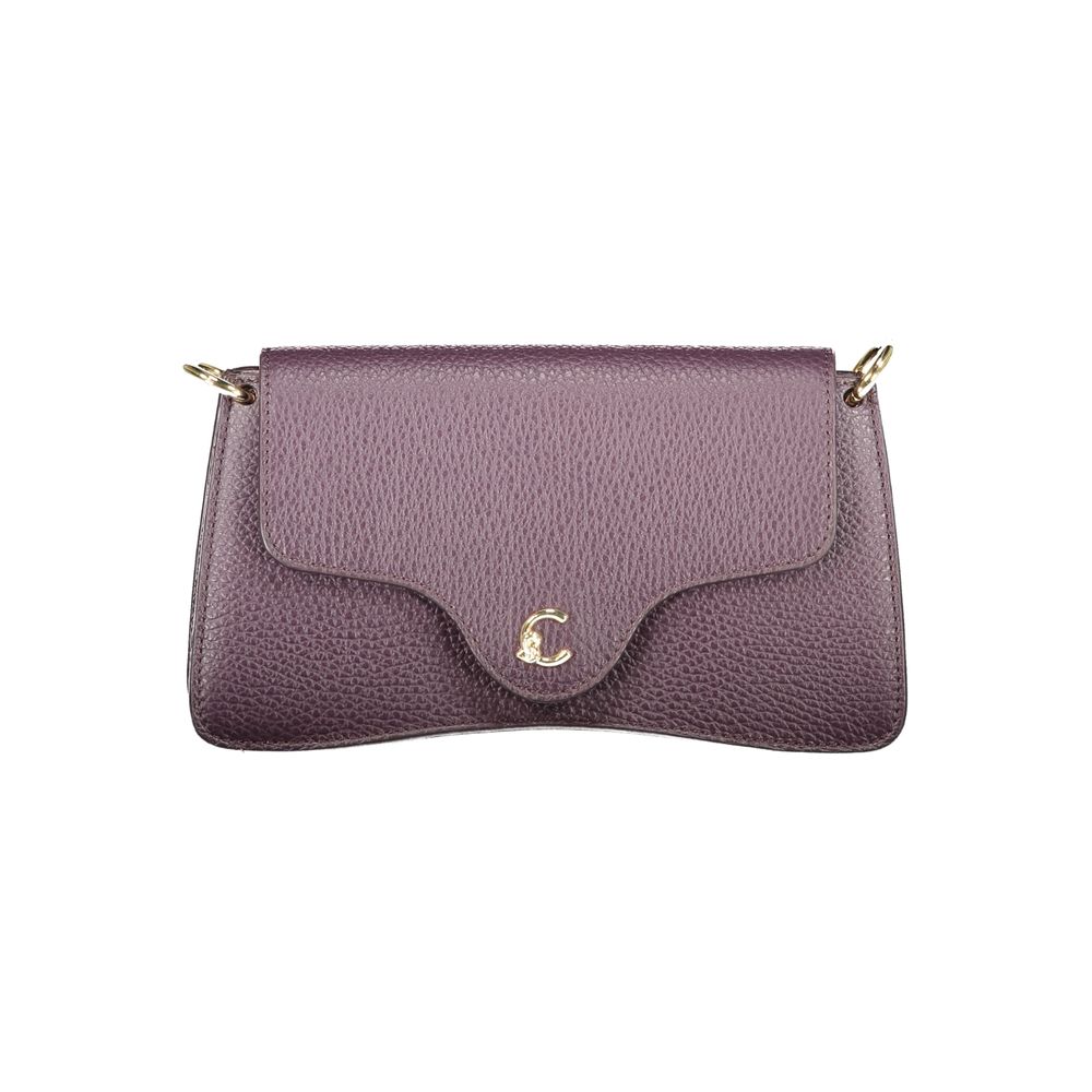 Coccinelle Lila Lederhandtasche