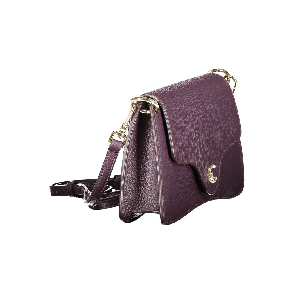 Coccinelle Lila Lederhandtasche