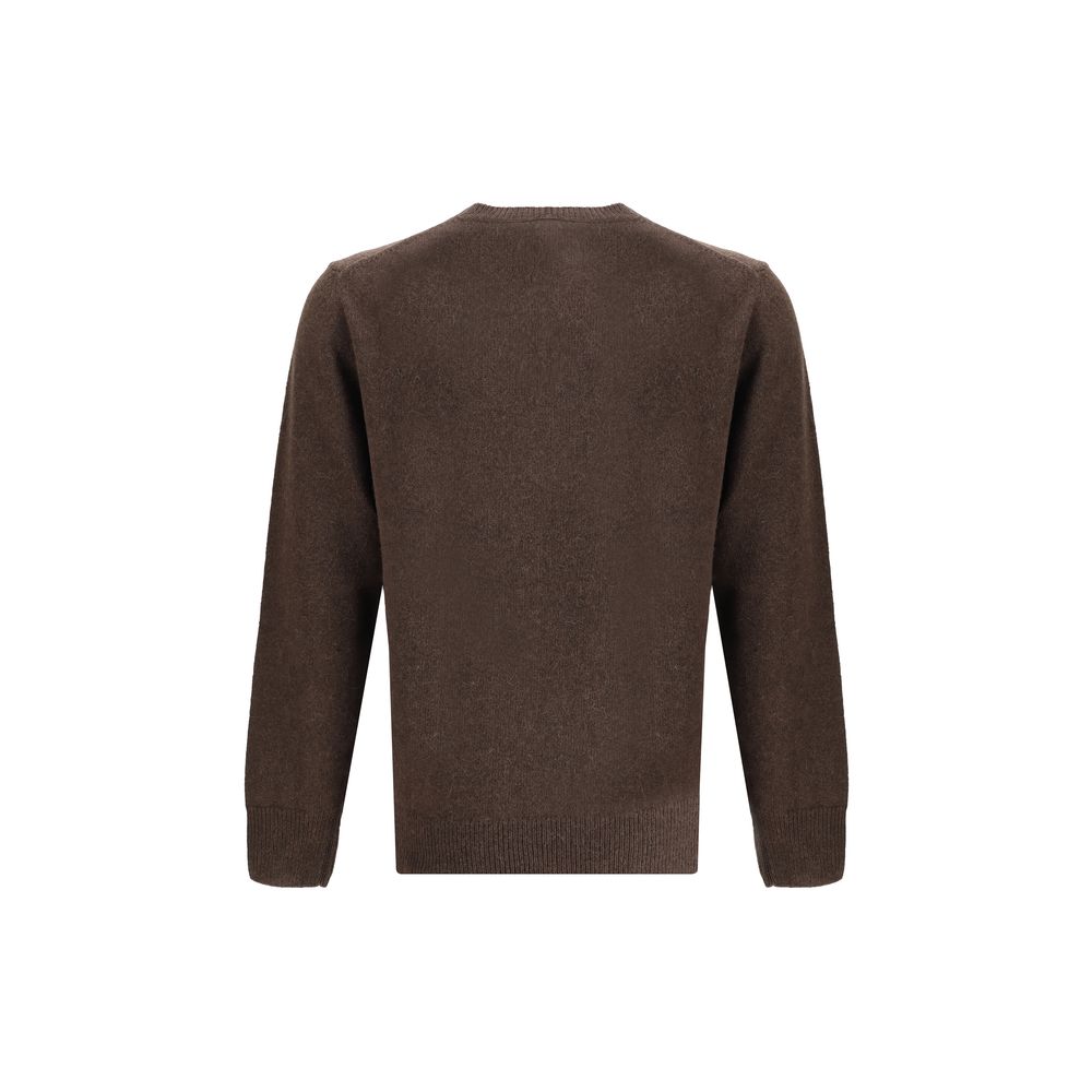 Brooksfield Braunes Alpaka-Sweatshirt aus Vicugna Pacos-Wolle