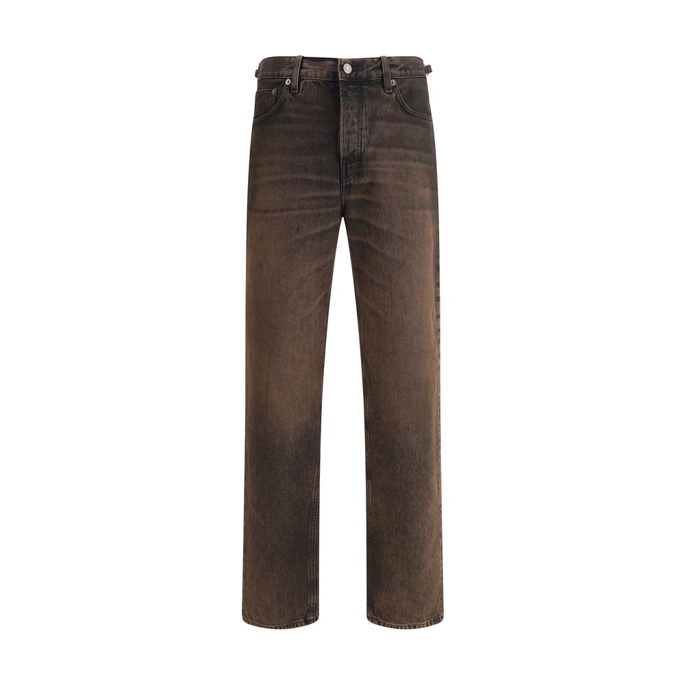 Haikure Braune Baumwoll-Jeans mit Relaxed Fit