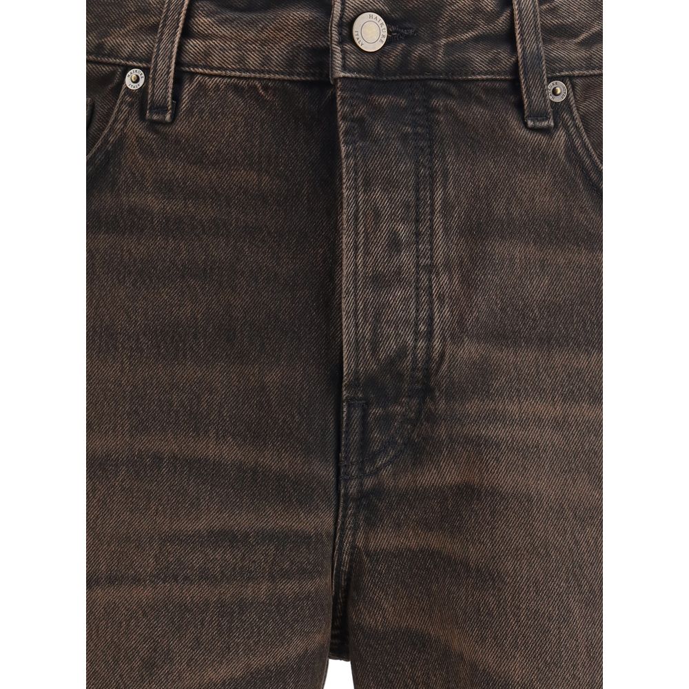 Haikure Braune Baumwoll-Jeans mit Relaxed Fit