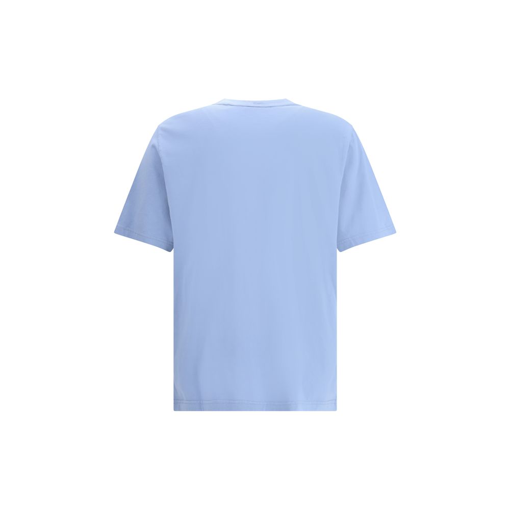 Maison Kitsuné Hellblaues Baumwoll-T-Shirt