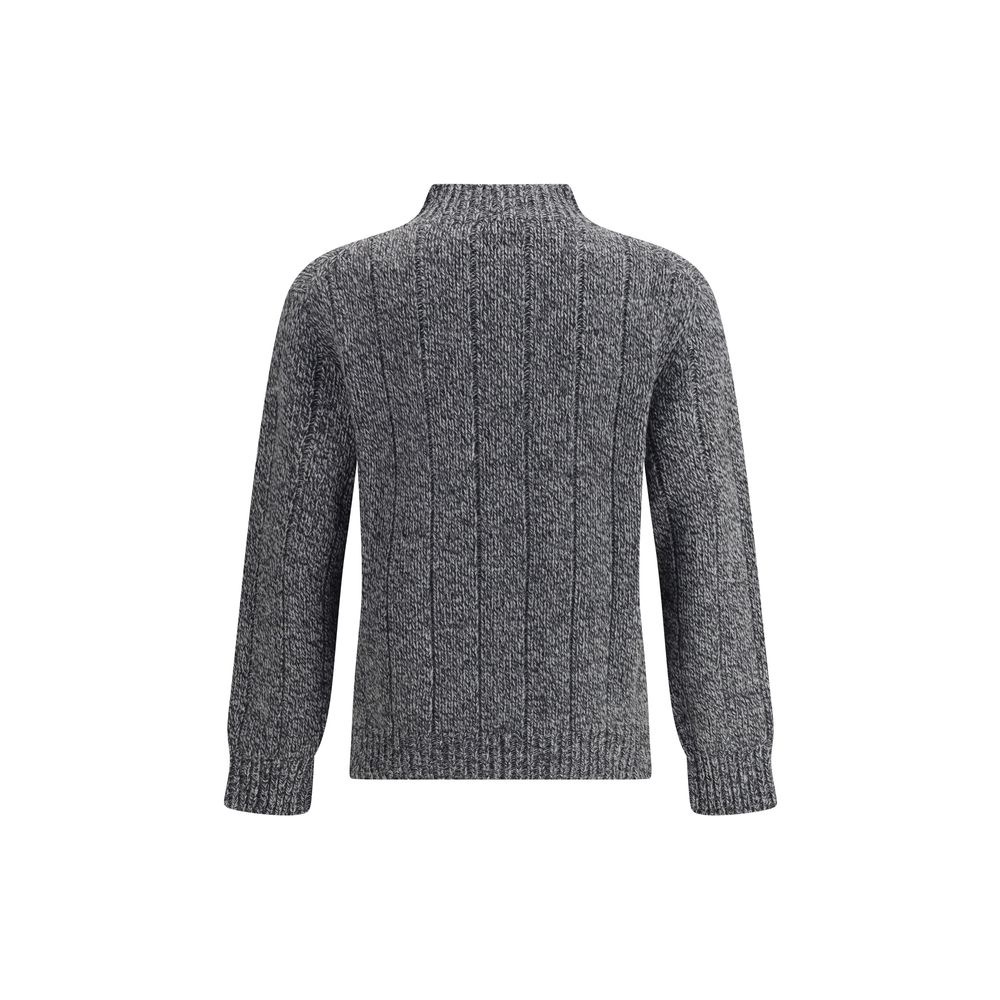 Brooksfield Grauer Woll-Sweatshirt