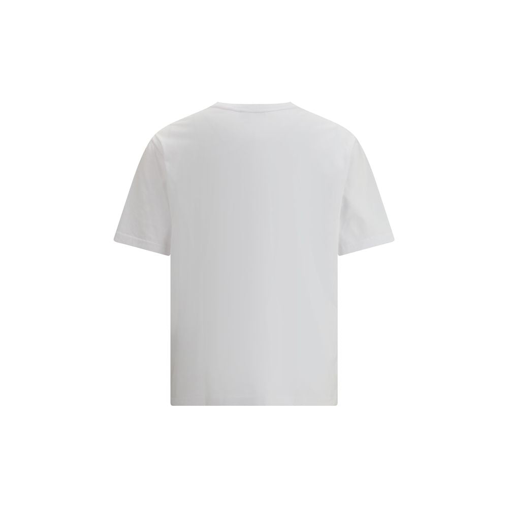 Maison Kitsuné Baumwoll-T-Shirt in Reinweiß