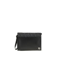 Fendi Black Leather Clutch Bag