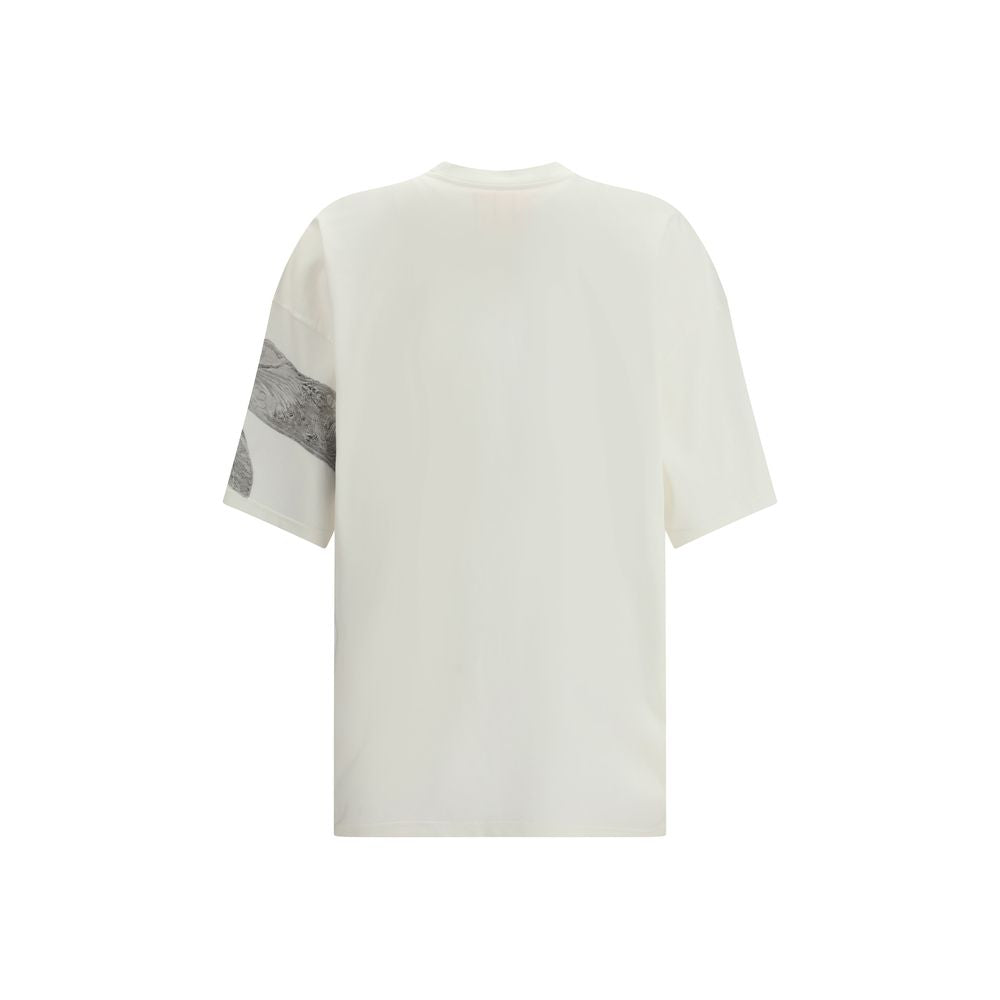 PDF Channel Baumwoll-T-Shirt in Creme
