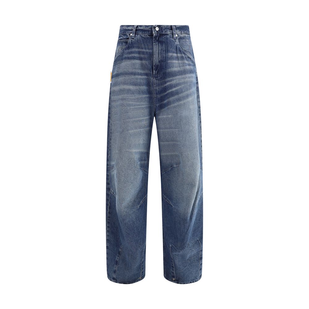 PDF Channel Bequeme Jeans aus Baumwolle in Blau