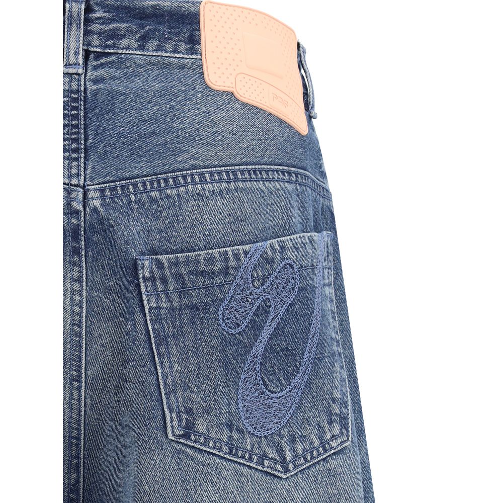 PDF Channel Bequeme Jeans aus Baumwolle in Blau