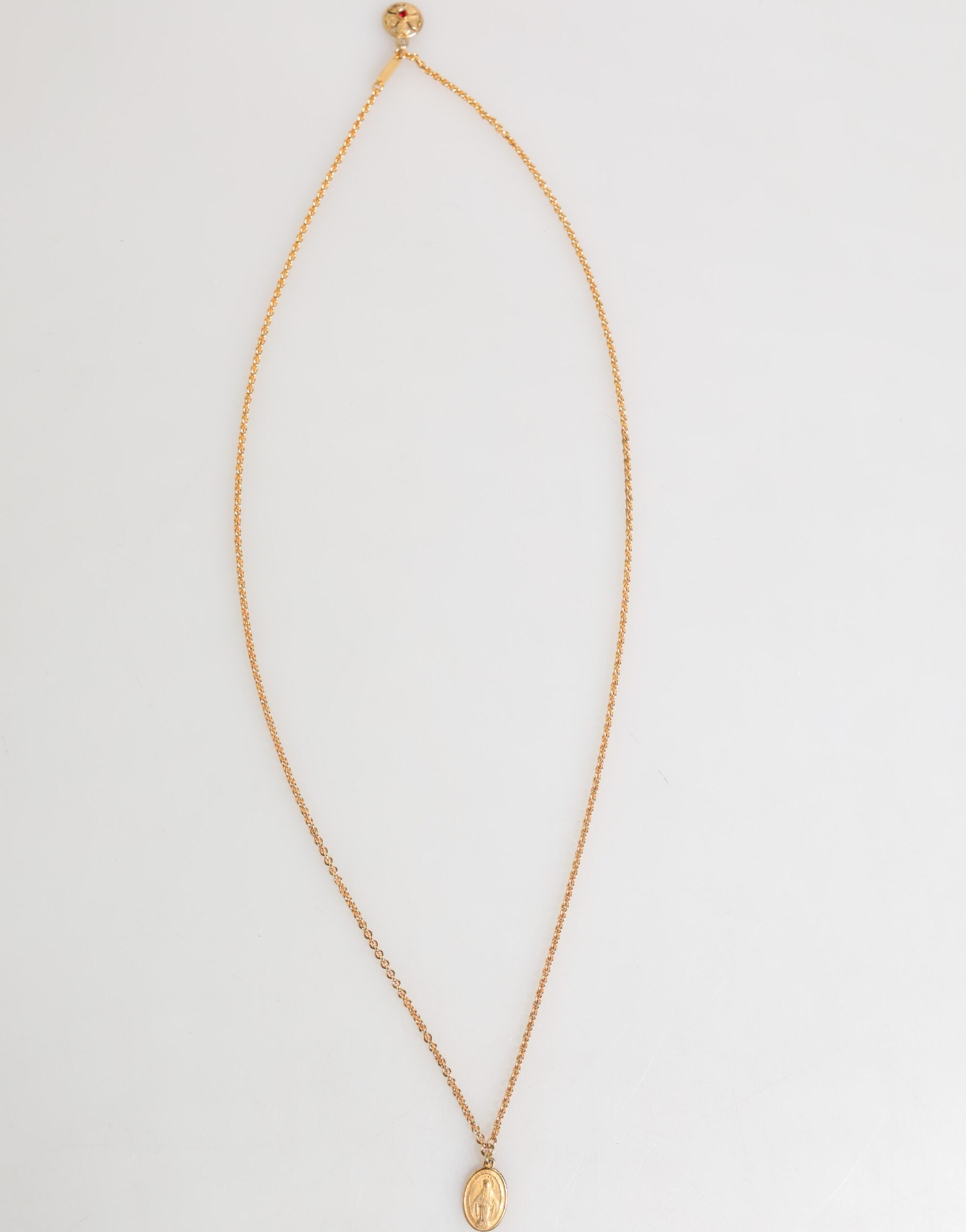 Dolce & Gabbana Gold Medaillon Metall Kette Charme Männer Anhänger Halskette