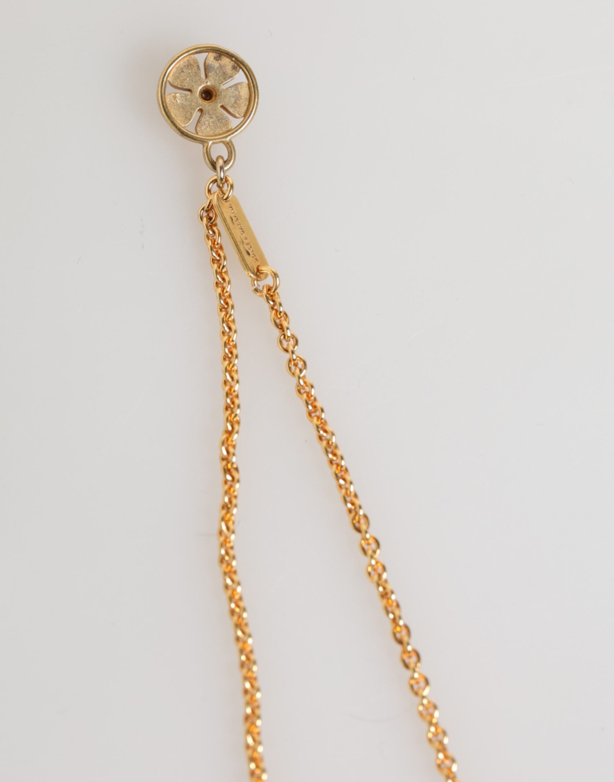 Dolce & Gabbana Gold Medaillon Metall Kette Charme Männer Anhänger Halskette