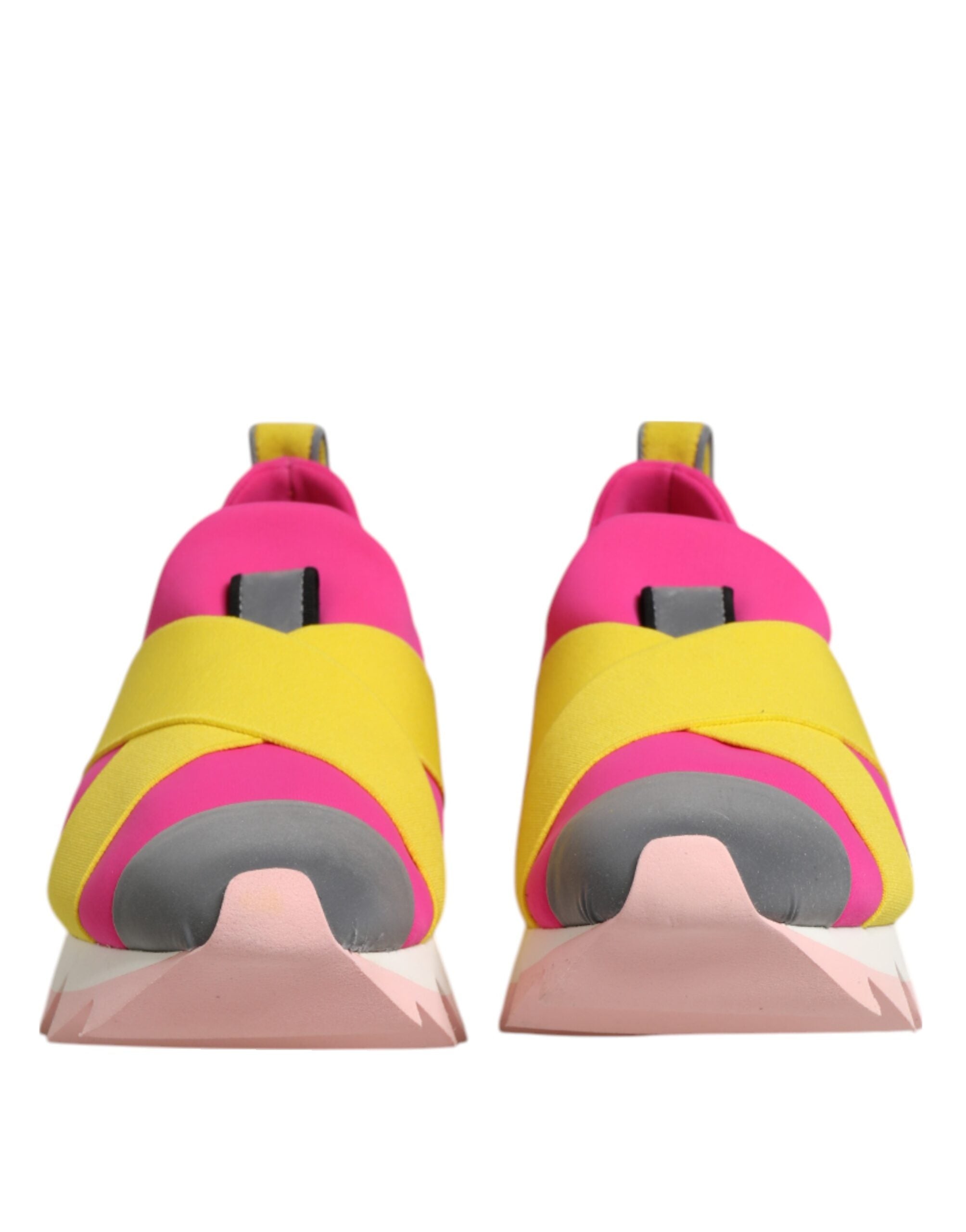 Dolce & Gabbana Multicolor Neopren Elastic Ibiza Turnschuhe Schuhe