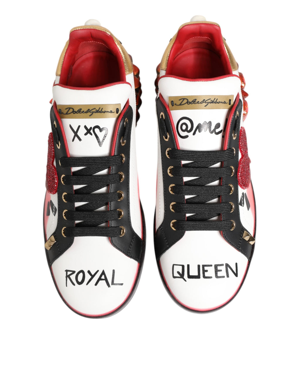 Dolce & Gabbana Multicolor Portofino Low Top Turnschuhe Schuhe